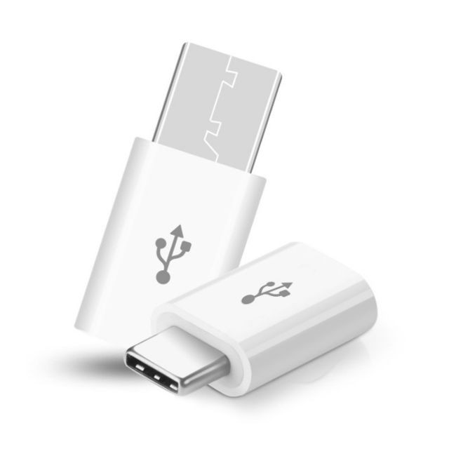 Shot - Adaptateur Micro USB vers Type C pour ZUK Z2 Pro Convertisseur Blanc Shot  - Zuk z2