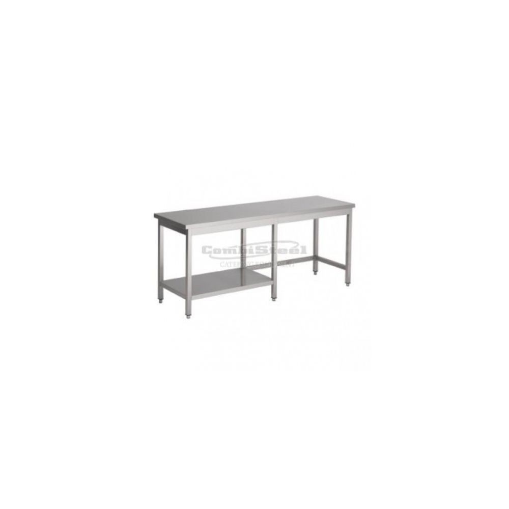 Combisteel Table Inox Pro Avec Demi Etagère - Gamme 800 - Combisteel -                                   1400x800   800