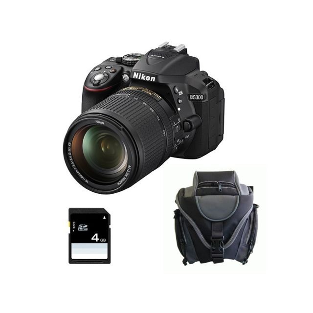 Nikon - PACK NIKON D5300 + 18-140 VR + Sac + SD 4Go - Reflex Grand Public Nikon