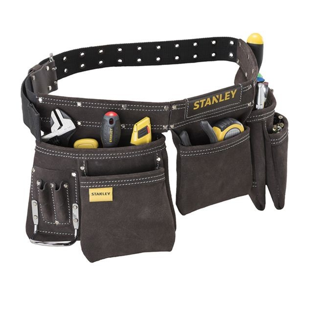 Accessoires vissage, perçage Porte-outils cuir double ceinture STANLEY - STST1-80113