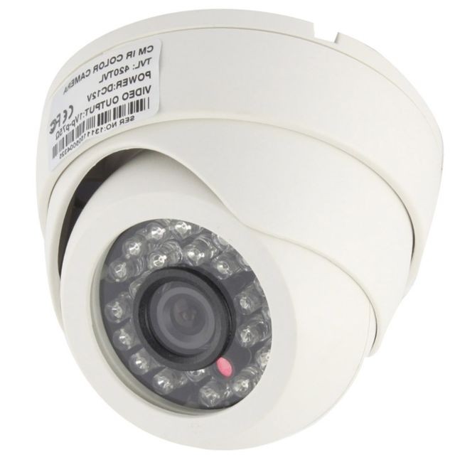Wewoo - Caméra Dôme CMOS 420TVL 3.6mm Objectif ABS Couleur Infrarouge avec 24 LED, IR Distance: 20m - Camera surveillance infrarouge