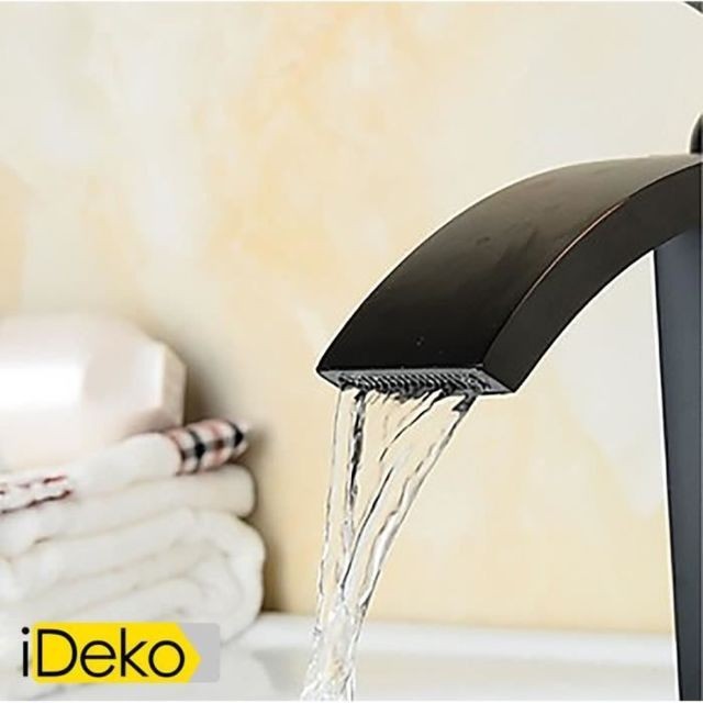 Ideko iDeko® Robinet Mitigeur lavabo salle de bains robinet d'évier avec mitigeur orbe forme