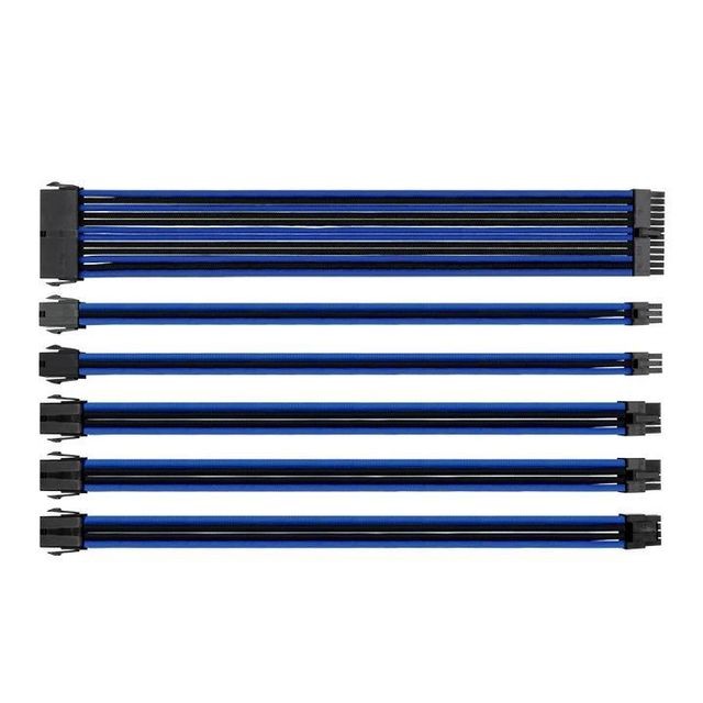 Thermaltake - Câble TTMod combo pack / Noir et Bleu / 300mm - Thermaltake