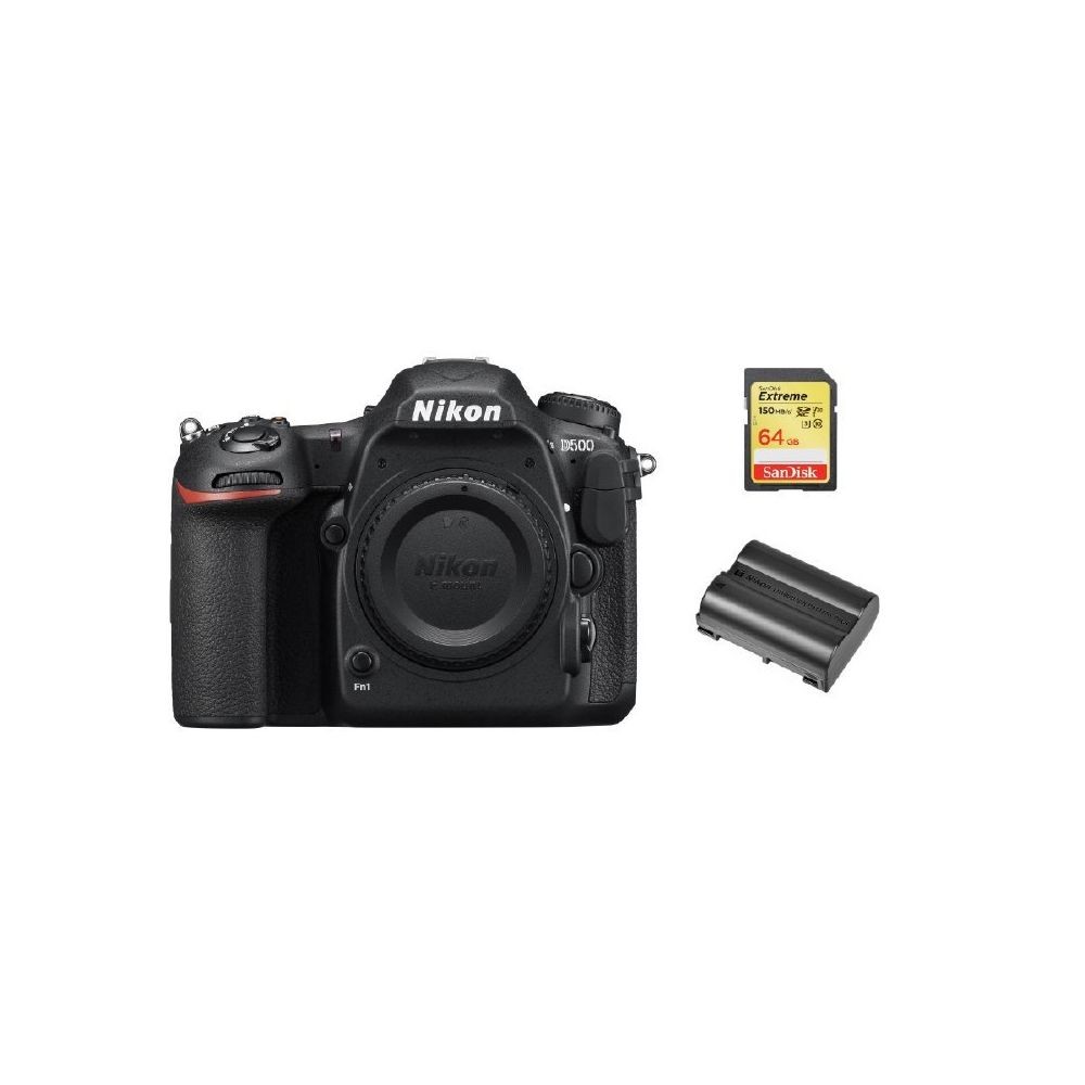 Nikon NIKON D500 Body + 64GB SD card + NIKON EN-EL15A Battery