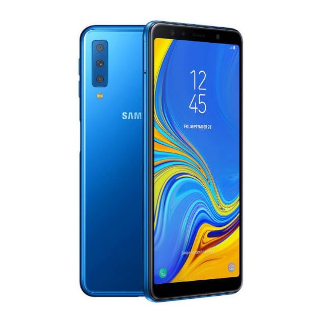 Samsung - Samsung Galaxy A7 (2018) Bleu Double SIM A750F Samsung  - Smartphone Android