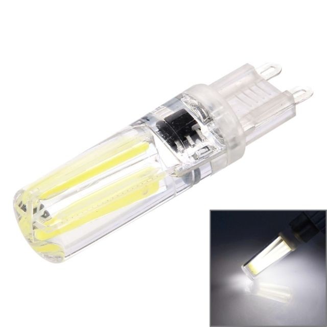 Wewoo - Ampoule pour salles, AC 220-240V lumière blanche G9 4W Silicone Dimmable 8 LED à incandescence - Ampoules LED G9