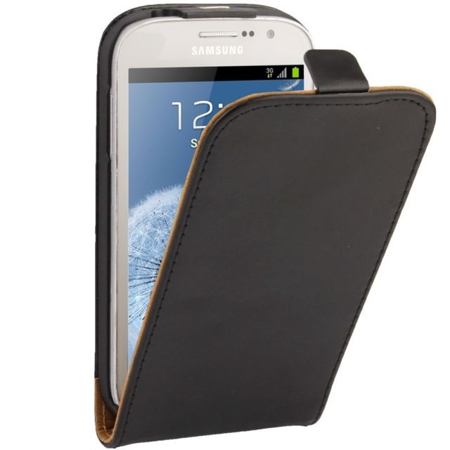 Wewoo - Housse Étui noir pour Samsung Galaxy Grand Duos / i9082 en cuir à rabat vertical Wewoo - Accessoire Smartphone