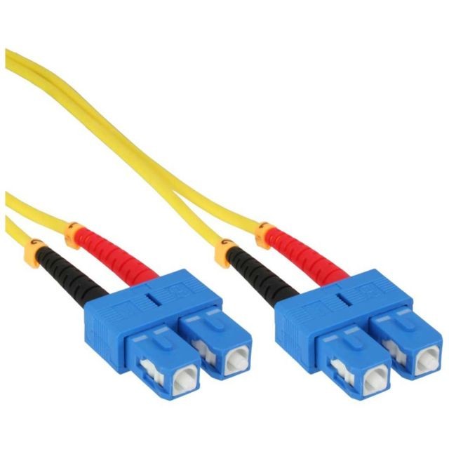 Inline - Câble duplex optique en fibre InLine® SC / SC 9 / 125µm OS2 25m Inline  - Câble Optique Optique