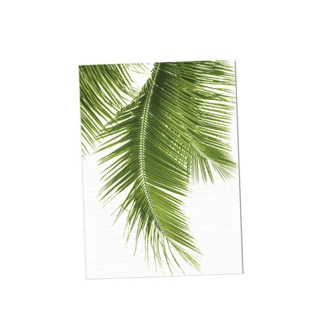 marque generique Sans cadre feuille de palmier vert toile peinture à l'huile photo wall art décor s