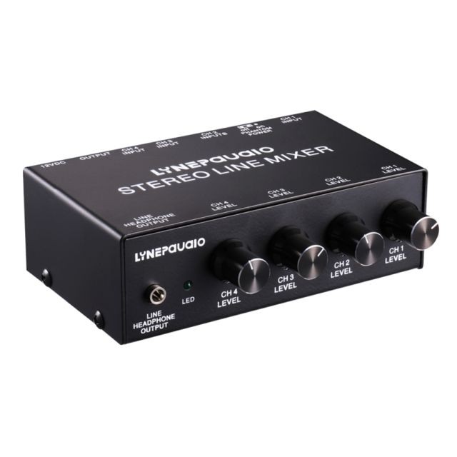 Wewoo - Ampli LINEPAUDIO B895 Console de mixage pour microphone stéréo à cinq canaux avec surveillance des écouteurs (noir) Wewoo  - Hifi