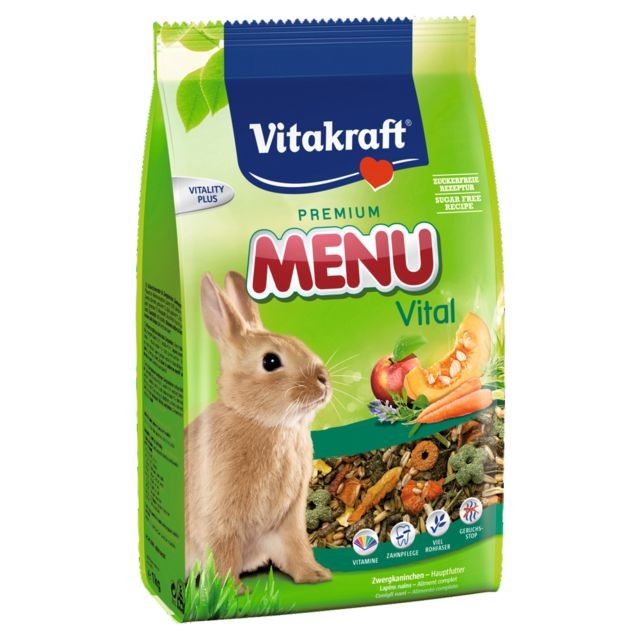 Vitakraft - Sachets Fraîcheur Premium Menu Vital pour Lapins Nains - Vitakraft - 4Kg Vitakraft  - Alimentation rongeur Vitakraft