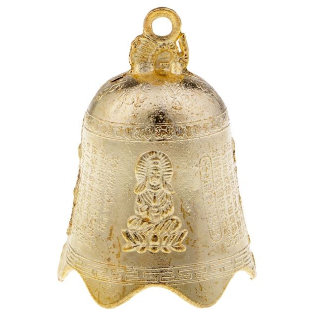 Petite déco d'exterieur marque generique cloche métal vent carillon fengshui accueil pendaison décoration mascotte grande