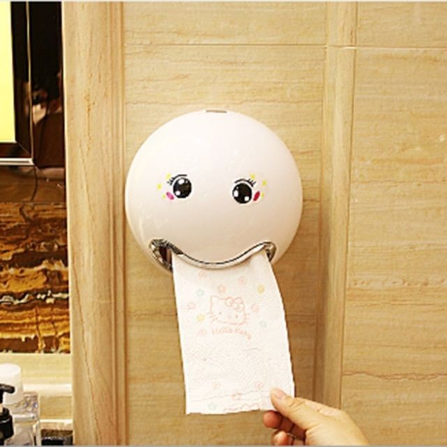 Wewoo Créative Tryitgo Expressions Motif Salle blanc De Bains Étanche Papier Toilette Support De Tissu, Taille: 16.5 * 18.5cm