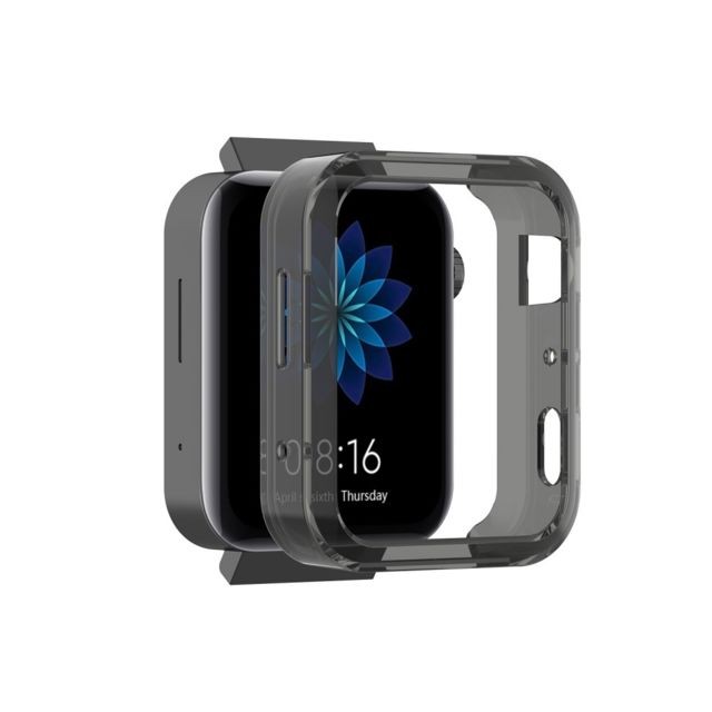 marque generique - Coque en TPU antichoc noir pour votre Xiaomi Mi Watch marque generique  - Accessoires bracelet connecté