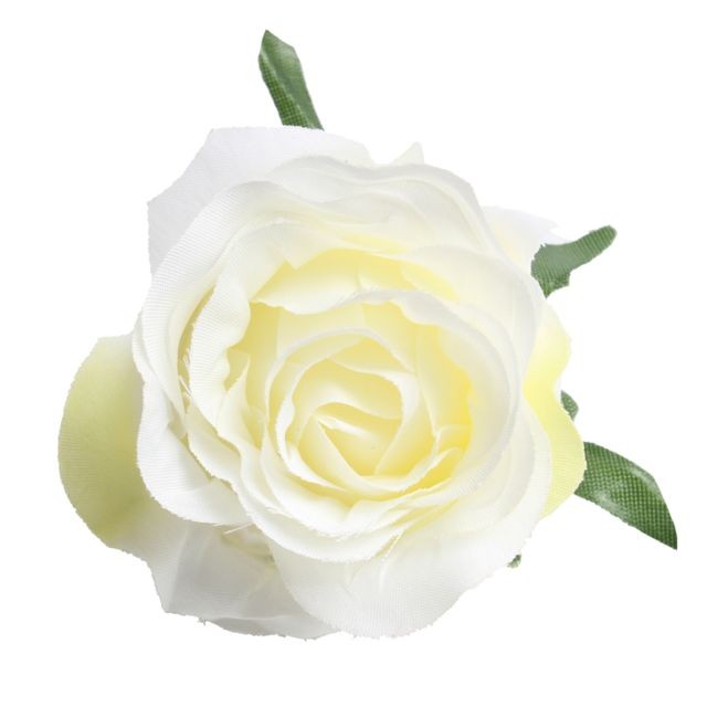 marque generique - 10pcs soie artificielle rose fleur tête diy bouquet mariage décor blanc marque generique  - Décoration