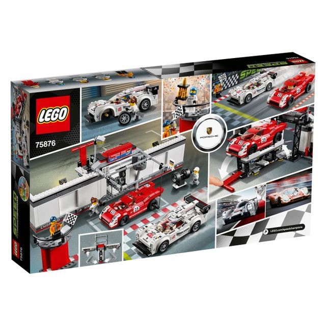 Lego Le stand de la Porsche 919 Hybrid et 917K - 75876