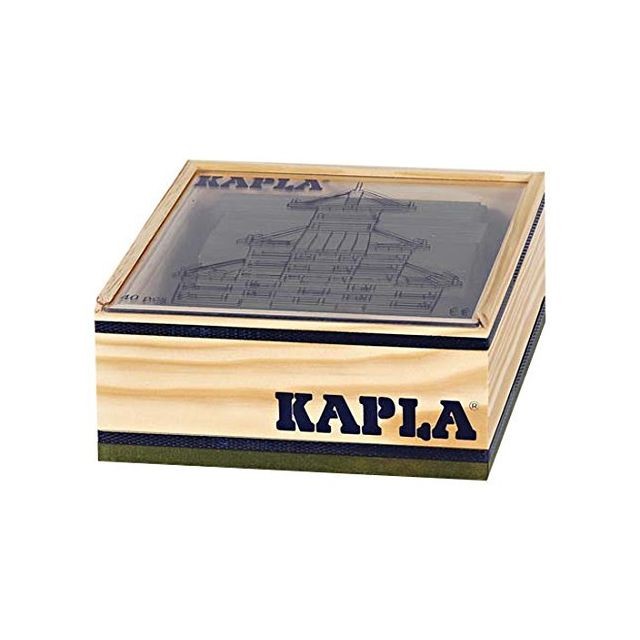 Kapla - Kapla 40 Piece Wooden Block Set In green Kapla  - Briques et blocs Kapla