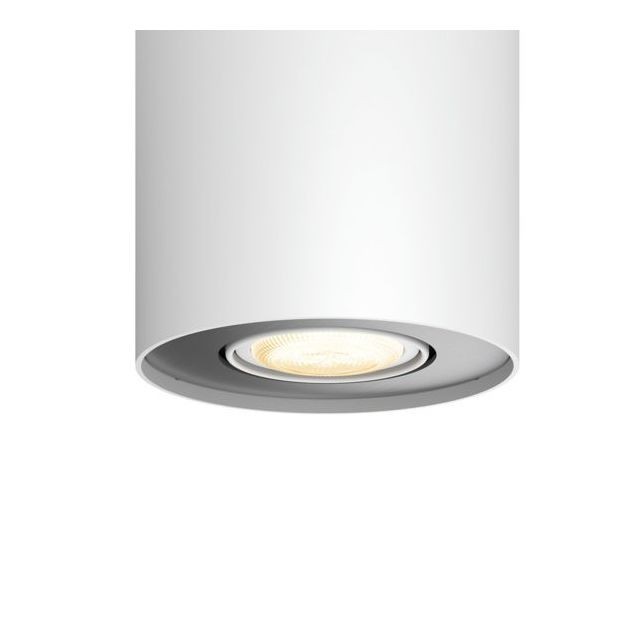 Lampe connectée White Ambiance PILLAR Spot 1x5.5W - Noir (télécommande incluse) - Bluetooth