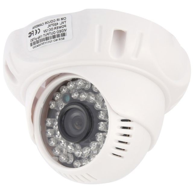 Wewoo - Caméra Dôme CMOS 420TVL 3.6mm Objectif ABS Couleur Infrarouge avec 36 LED, IR Distance: 20m - Camera surveillance infrarouge