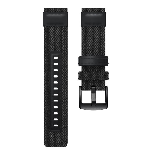 Accessoires bracelet connecté Bracelet en cuir véritable en toile noir pour votre Samsung Gear S3 Classic/S3 Frontier/Galaxy Watch 46mm