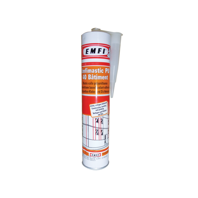 Emfi - Mastic polyuréthane EMFI PU 40 FC - Brun - Cartouche de 300 ml - 74088CE005 Emfi  - Mastic colle polyurethane