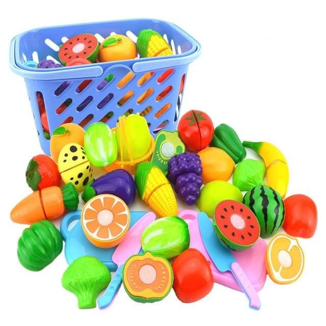 Wewoo - Faire semblant de jouer en plastique alimentaire jouet coupe légume de fruits pour enfantscouleur aléatoire et style 23 PCS / Set Wewoo  - Jeux de société