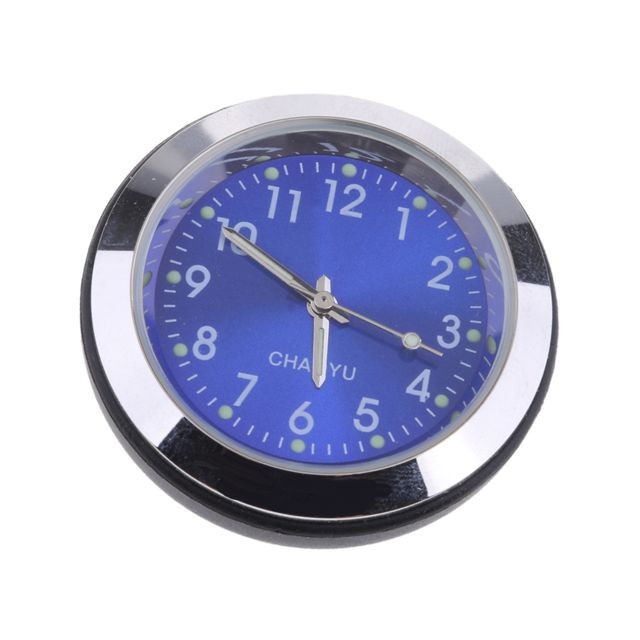 Météo connectée marque generique Horloge de voiture élégant réveil w / métal Stand Digital Interior Ornament blanc