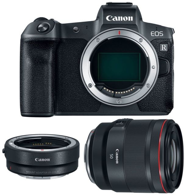 Canon - CANON EOS R + RF 50mm F1.2L USM + EF-EOS R Mount Adapter - Reflex Numérique