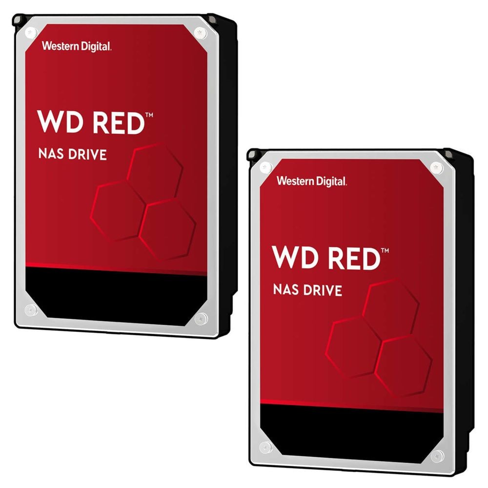 Disque Dur interne Western Digital Lot de 2 WD RED 6 To - 3.5'' - Rouge