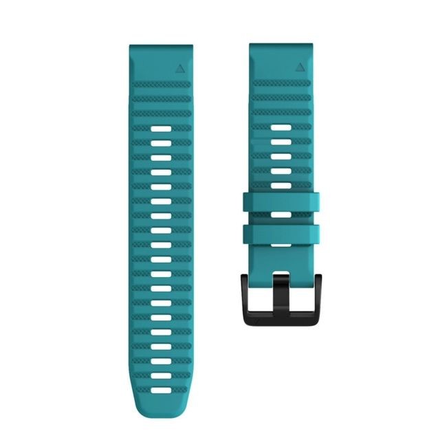Wewoo - Bracelet pour montre connectée Garmin Fenix 6 22mm Smartwatch à en silicone à dégagement rapide Bleu-vert Wewoo  - Bracelet connecté