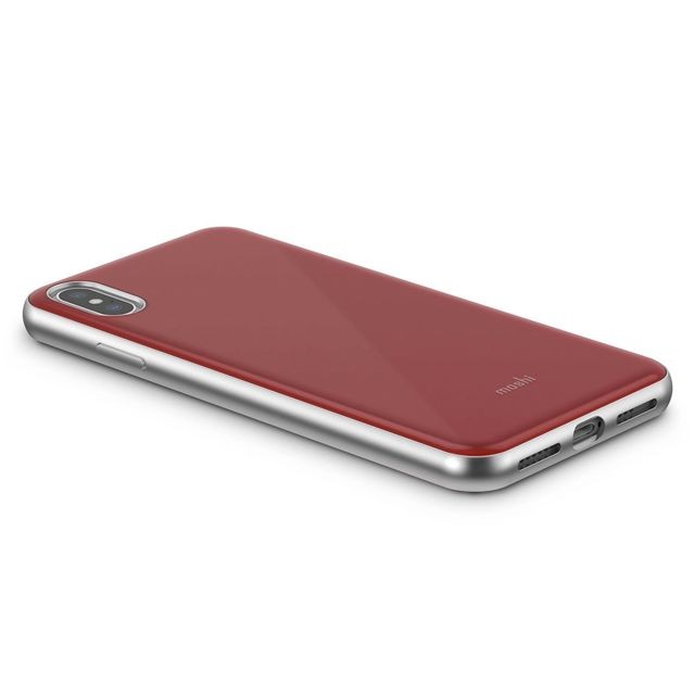 Coque, étui smartphone Coque Moshi iGlaze iPhone XS Max rouge