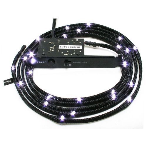 Nzxt - Câble LED gainé CB-LED10-WT 12x LED - 1 m - Blanc Nzxt  - Tuning PC Nzxt