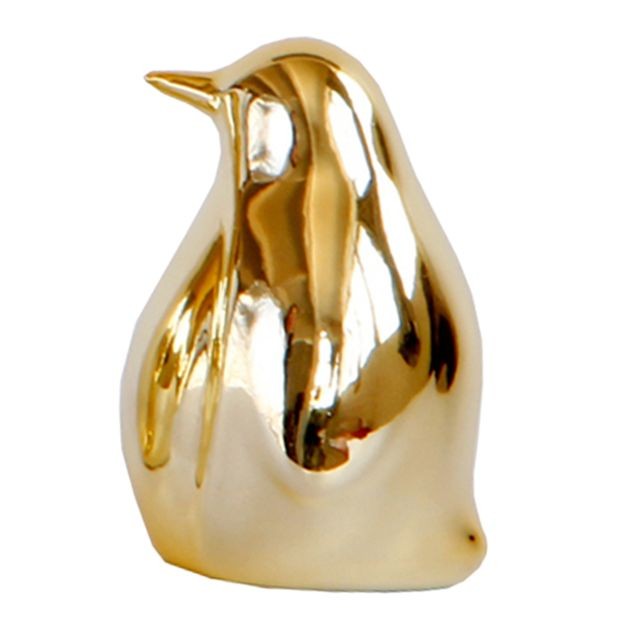 Objets déco marque generique Figurine de pingouin en céramique de style nordique bureau décor ornement de bureau à domicile M
