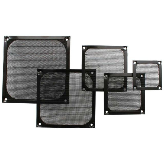 Inline - Grille ventilateur, InLine®, filtre aluminium, 92x92mm, noir - Inline