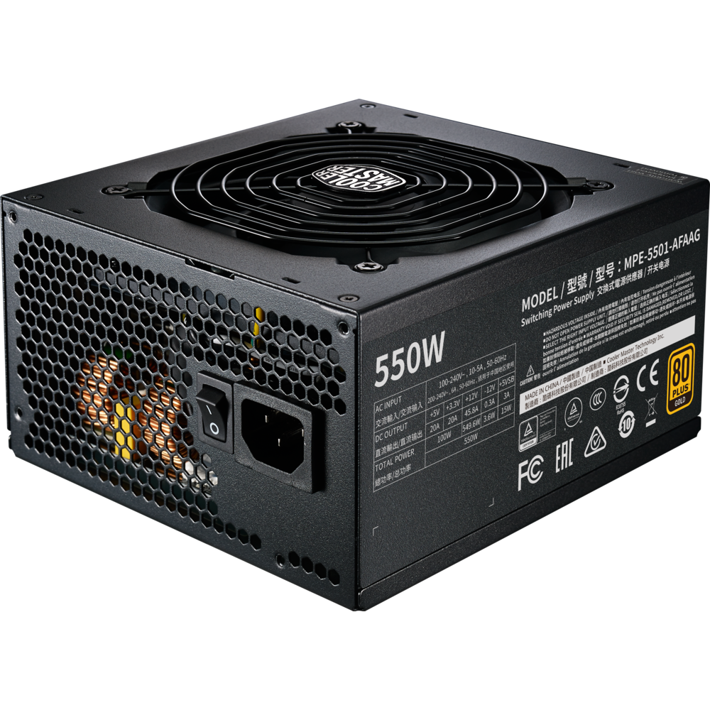 Alimentation modulaire Cooler Master MWE Gold 550W - 80+