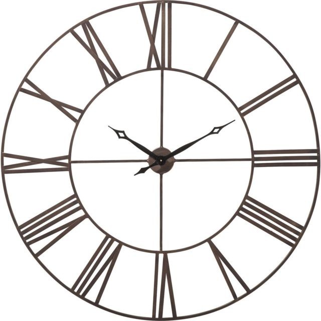 Karedesign - Horloge murale Factory 120cm Kare Design - Horloges, pendules Acier brossé et noir