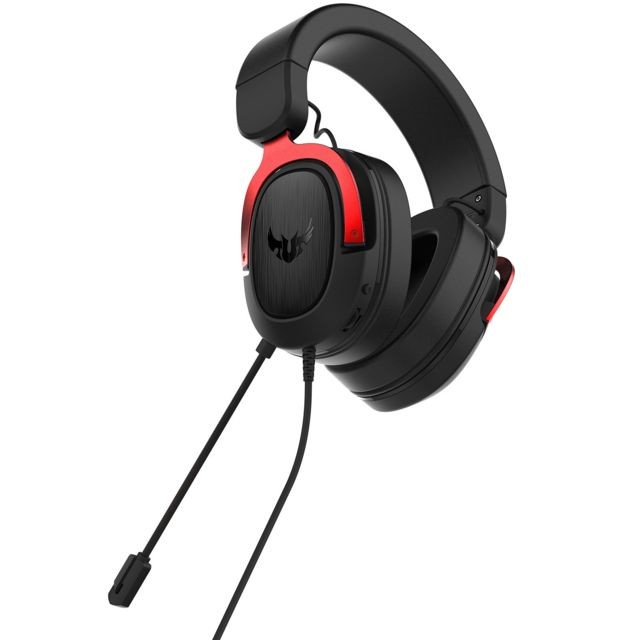 Asus - TUF H3 Rouge - Filaire - Micro-Casque Compatible ps4