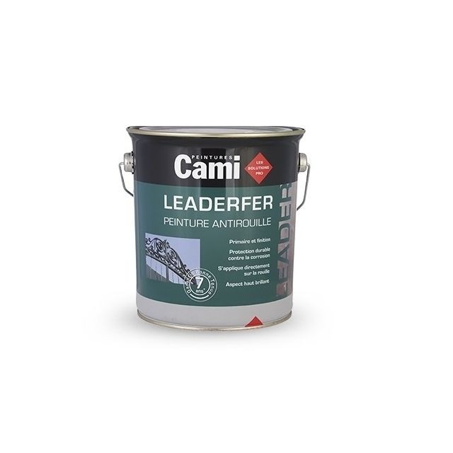 Cami - LEADERFER blanc 2,5L-Laque antirouille brillante pour toutes vos ferrures- CAMI - Antirouille