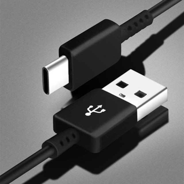 Câble USB Câbles USB-C vers USB A Câble 1,5m Charge/Synchro Packs x2 Original Samsung Noir