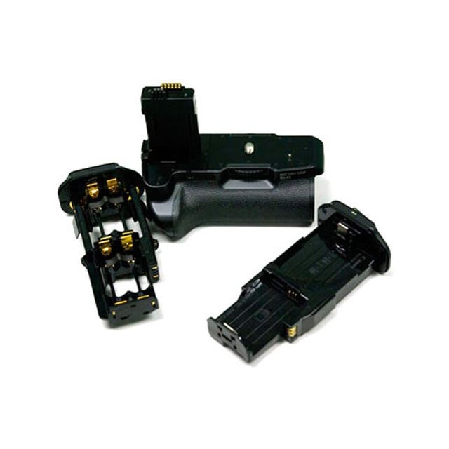 Vhbw - Poignée d'alimentation pour appareil photo CANON EOS 450, 450D, 500, 500D, 1000, 1000D, remplace le modèle BG-E5 Vhbw  - Chargeur de batterie et poignée Vhbw