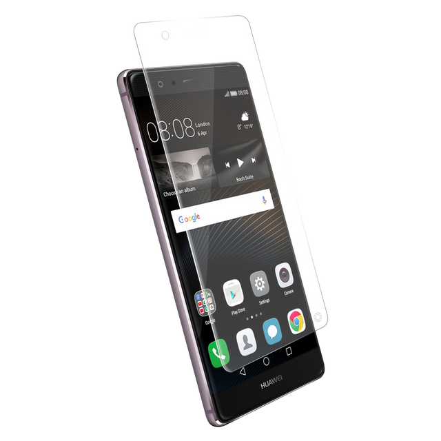 Protection écran smartphone Force Glass Protège écran en verre trempé transparent incurvé pour Huawei P9