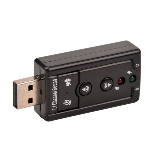 Cabling - CABLING  Adaptateur USB Audio 7.1 Canaux 3D Carte Son Virtuelle - Carte Son