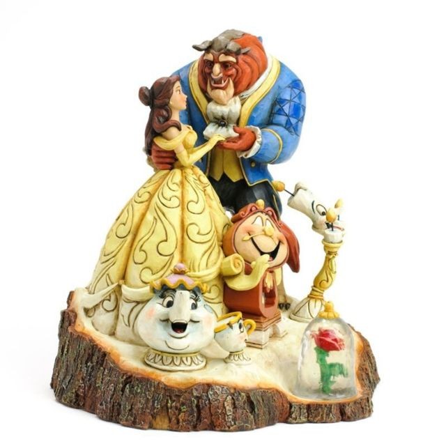 Disney Figurine La Belle et La Bête Wood - Tale as Old as Time