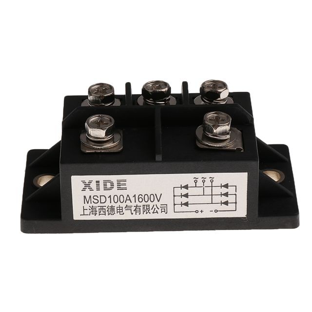 marque generique - 1600v mds100a 3-phase diode pont redresseur module d'alimentation ac380v à dc220v - Coudes et raccords PVC
