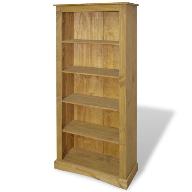 Helloshop26 - Étagère armoire meuble design bibliothèque à 5 niveaux pin 170 cm marron 2702018/2 Helloshop26  - Meuble rangement jouet Maison