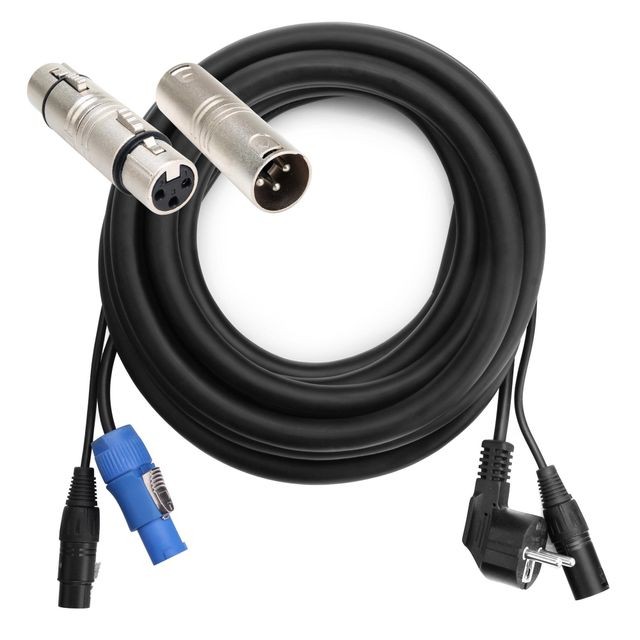 Pronomic - Pronomic Stage EUPPX-5 câble hybride euro/powerplug/XLR - Pronomic