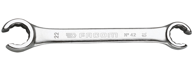 Clés et douilles Facom 42 - Clés à tuyauter inclinées à 15° métriques Facom 42.17X19