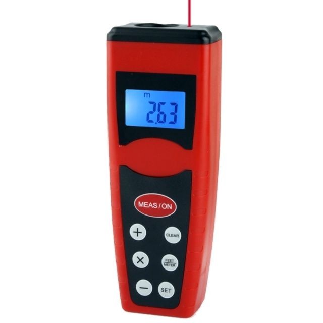 Mètres Wewoo Mesureur ultrasonique de mesure de distance avec le pointeur laser, gamme: 0.5-18m CP-3000