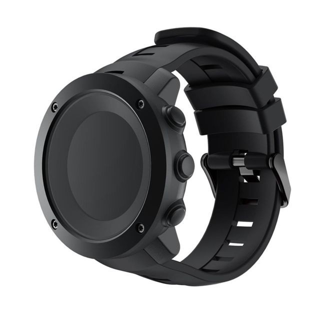 Wewoo - Bracelet pour montre connectée en silicone Smartwatch Suunto Ambit3 Vertical noir Wewoo  - Montre et bracelet connectés