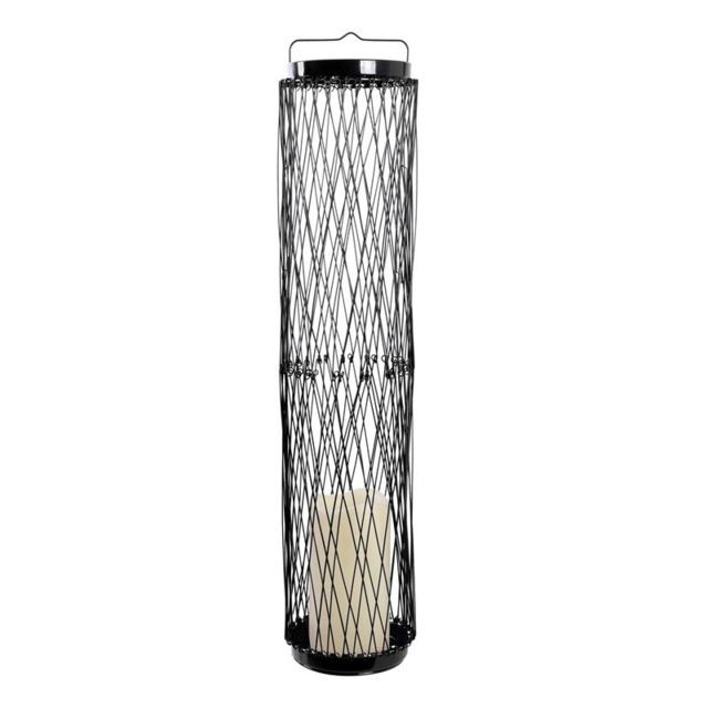 Home Deco Light - Lanterne rétractable avec photophore LED noir. - Photophores Naturel et noir
